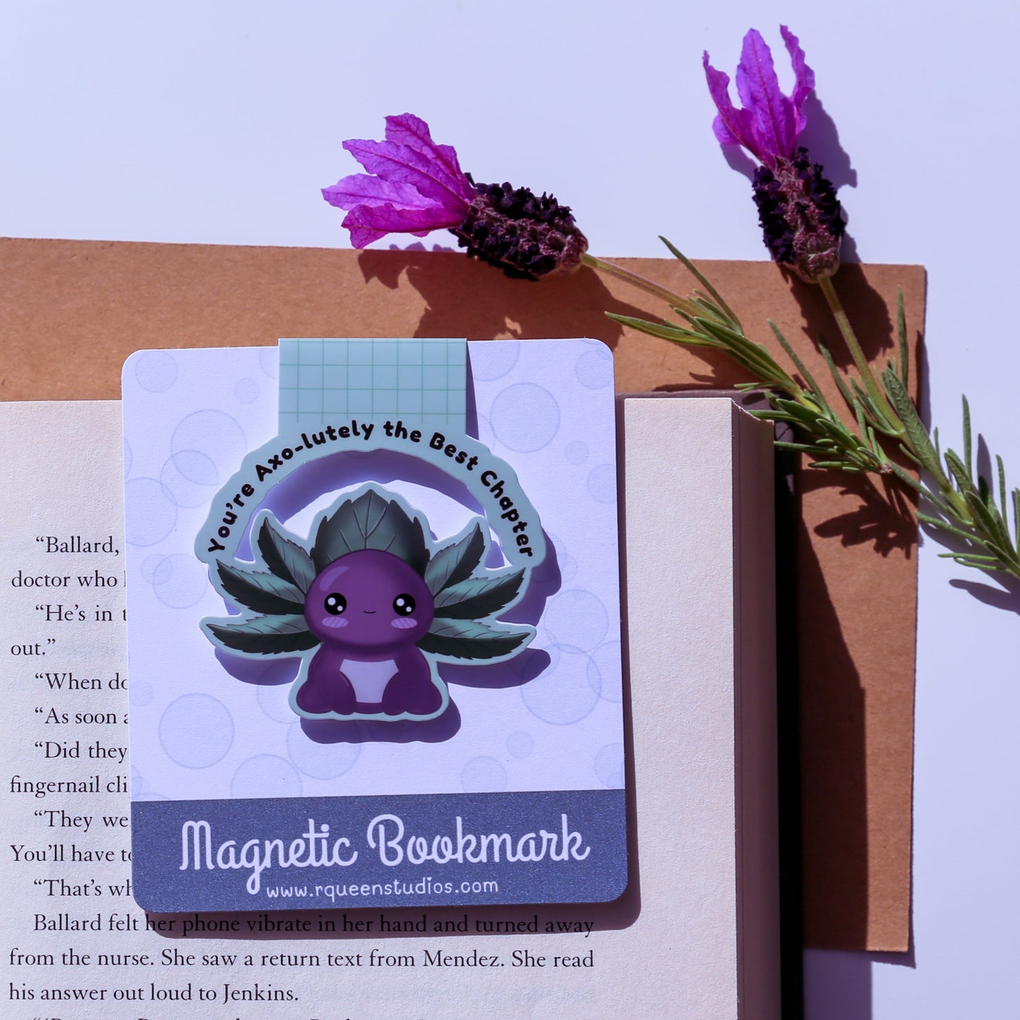 Axoleaf Magnetic Bookmark