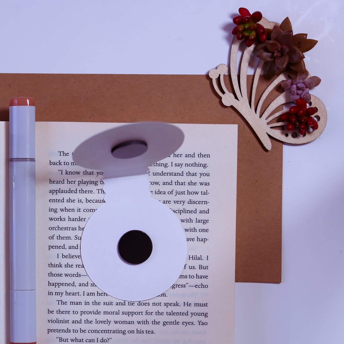 Bee Brave Magnetic Bookmark