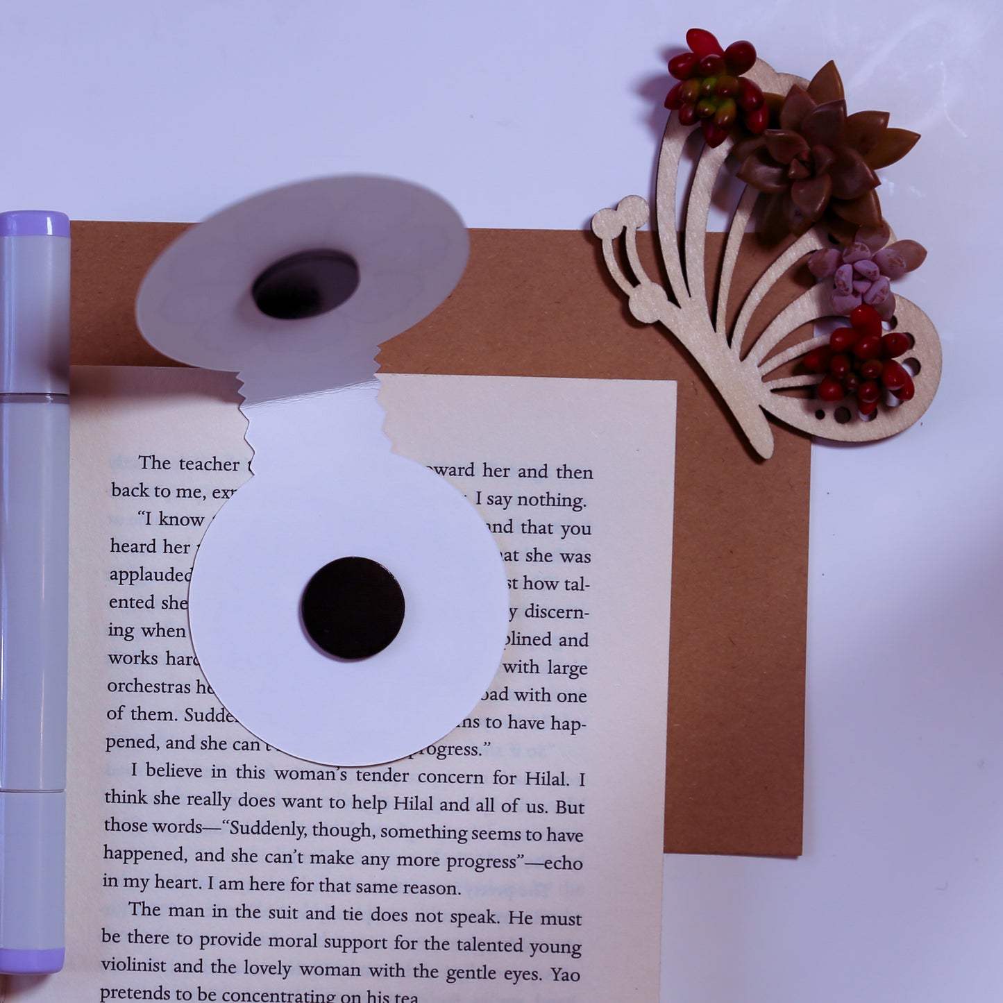 Bee Happy Magnetic Bookmark