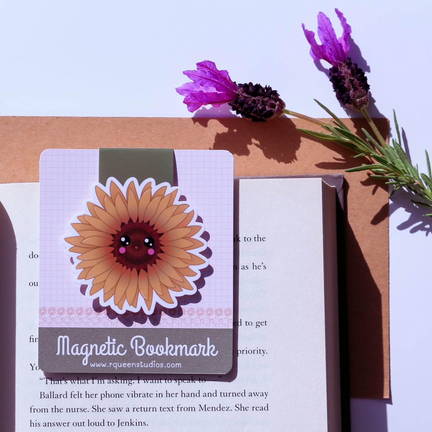 Smol Sunflower Magnetic Bookmark