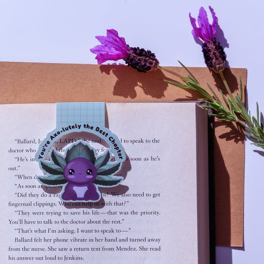 Axoleaf Magnetic Bookmark