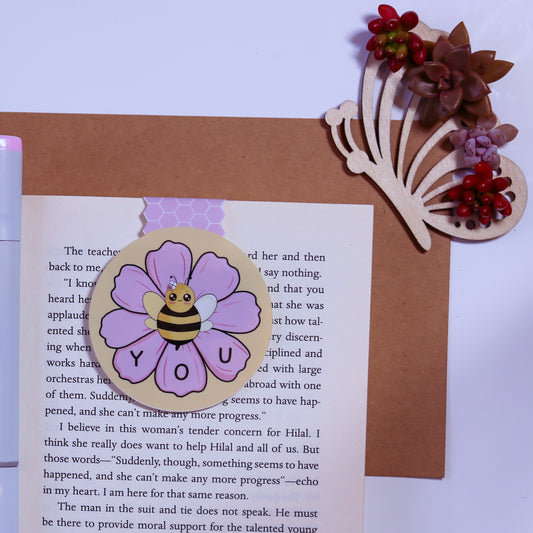 Bee You Magnetic Bookmark